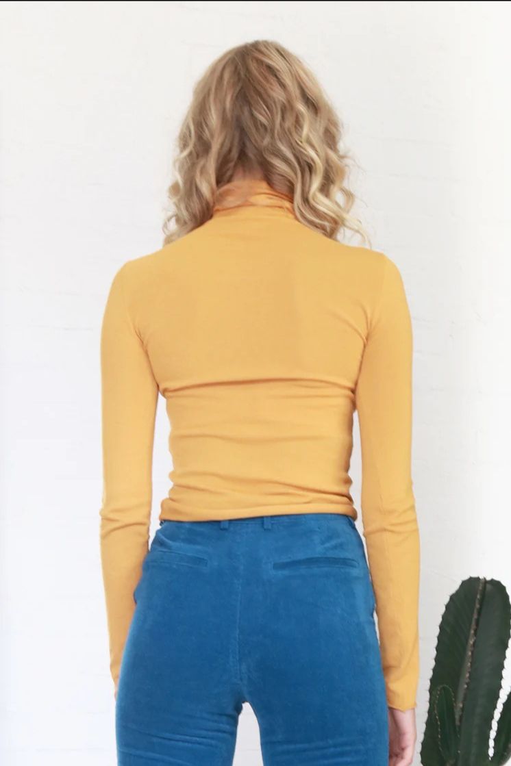Ava Skivvy top - mustard