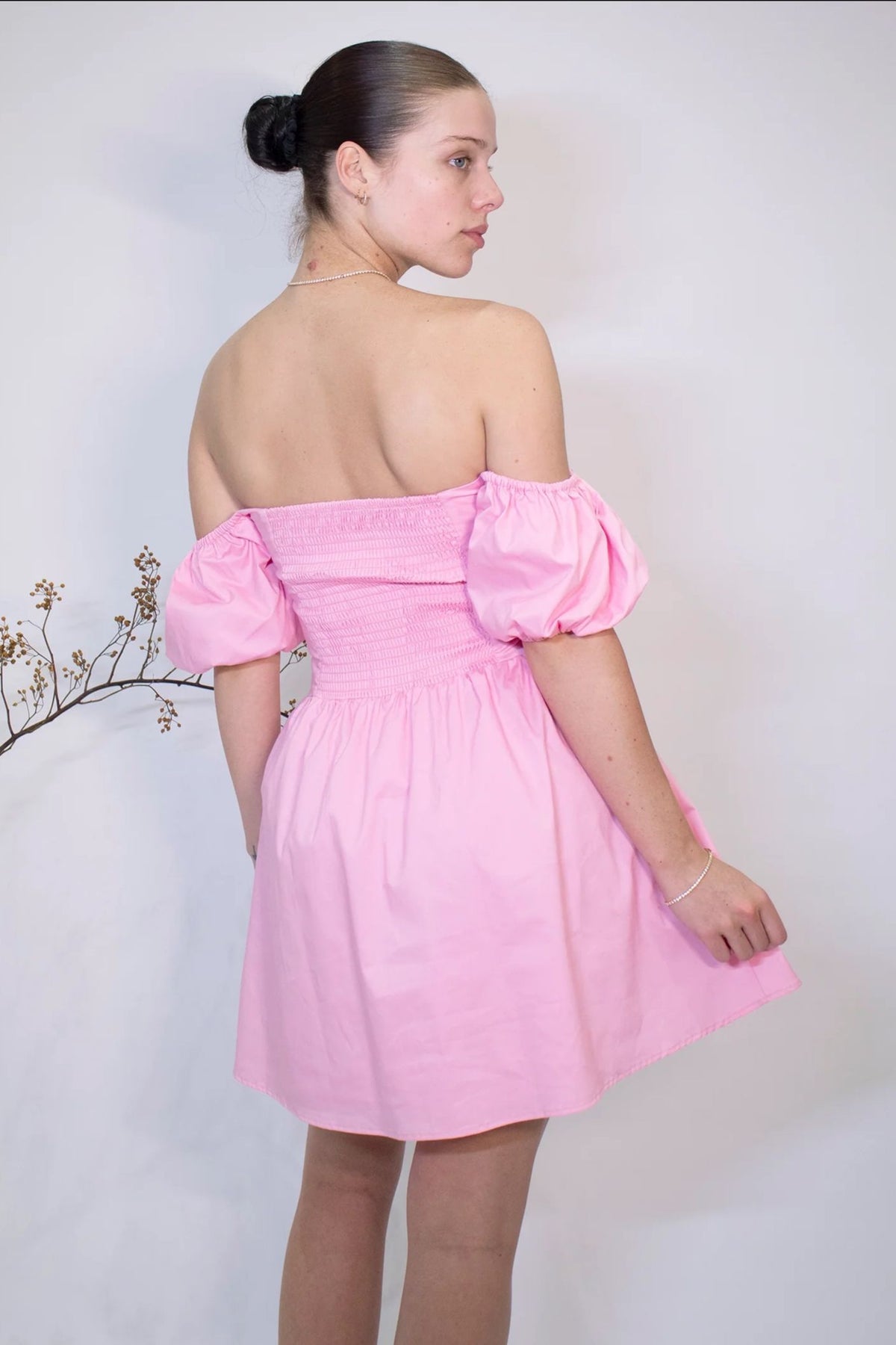 Limone Croset Mini Dress - Pink