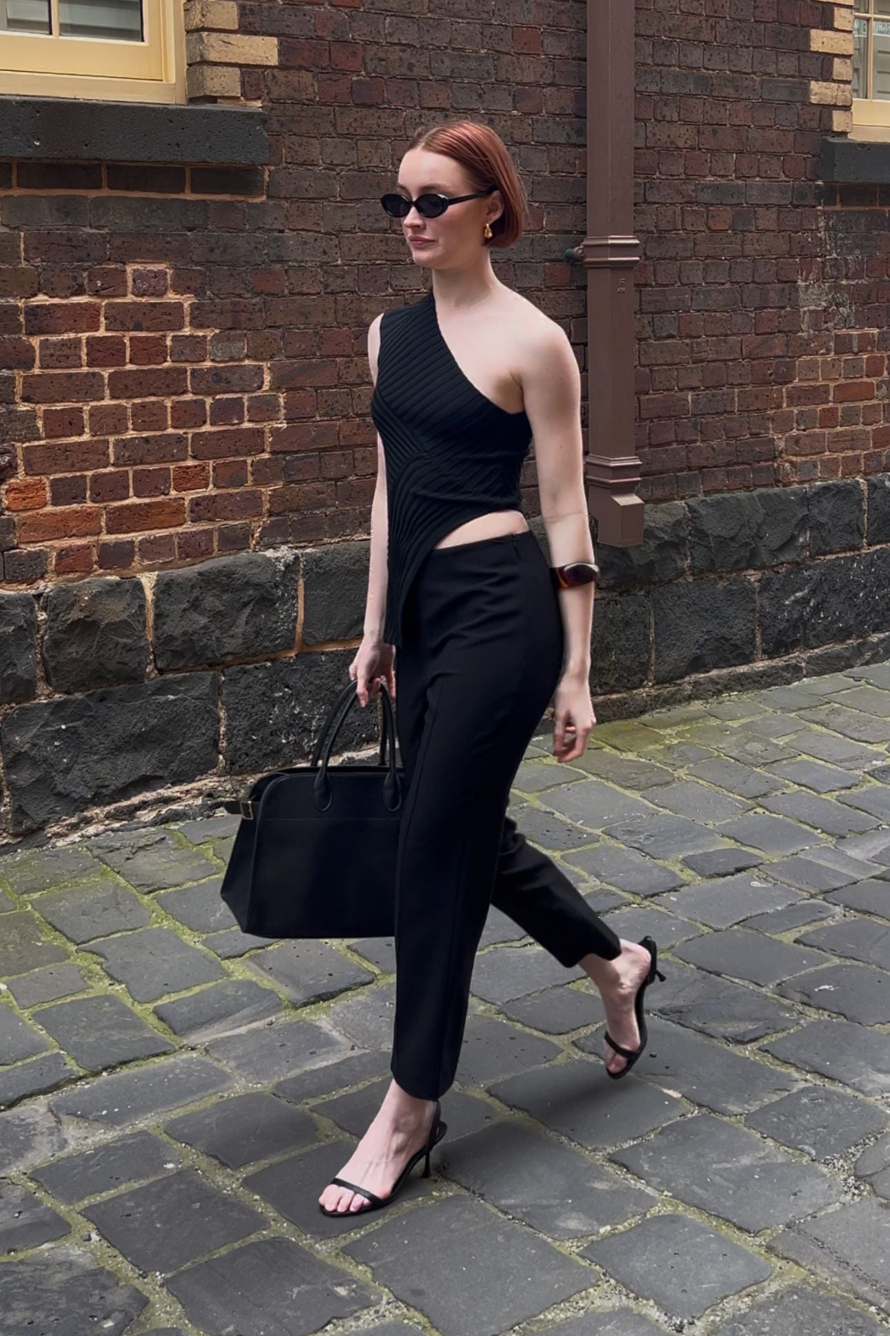 IMOGEN KNIT TOP - BLACK