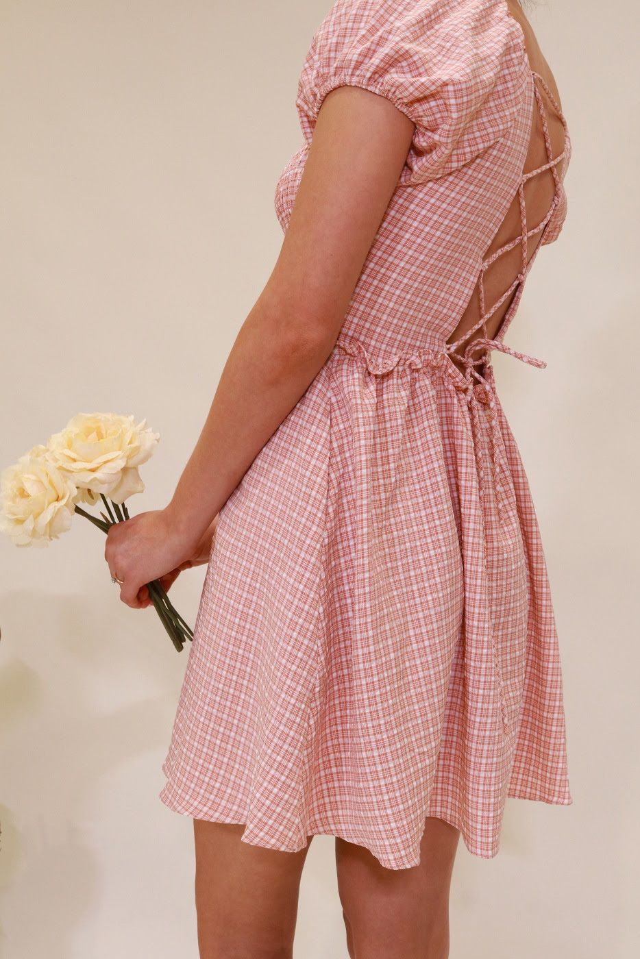 Amara Smocked Mini Dress - pink