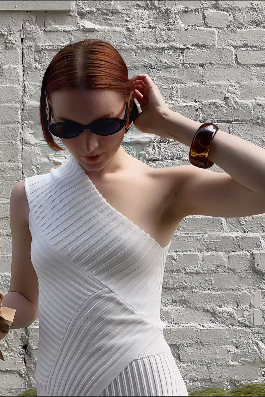 IMOGEN KNIT TOP - WHITE