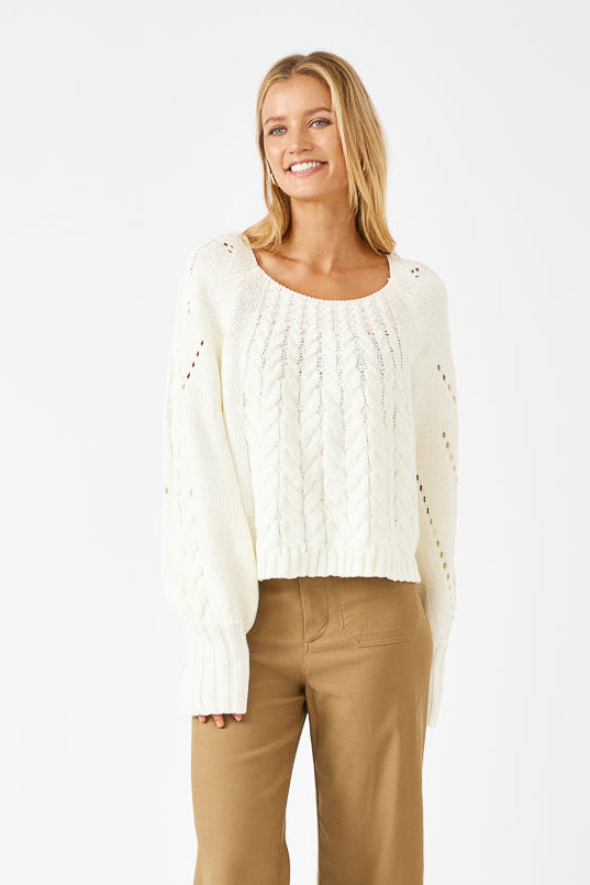 Apolline Knit Jumper - White