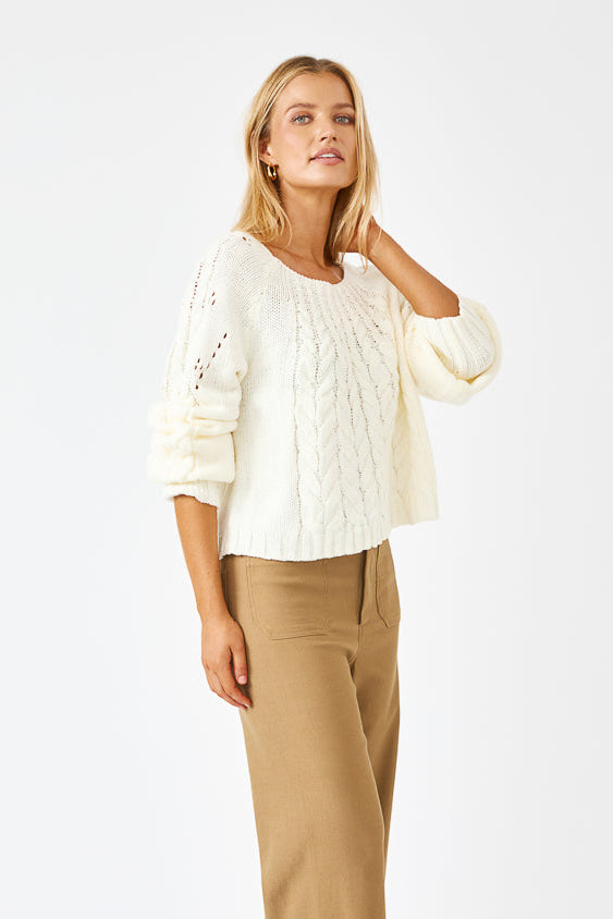 Apolline Knit Jumper - White