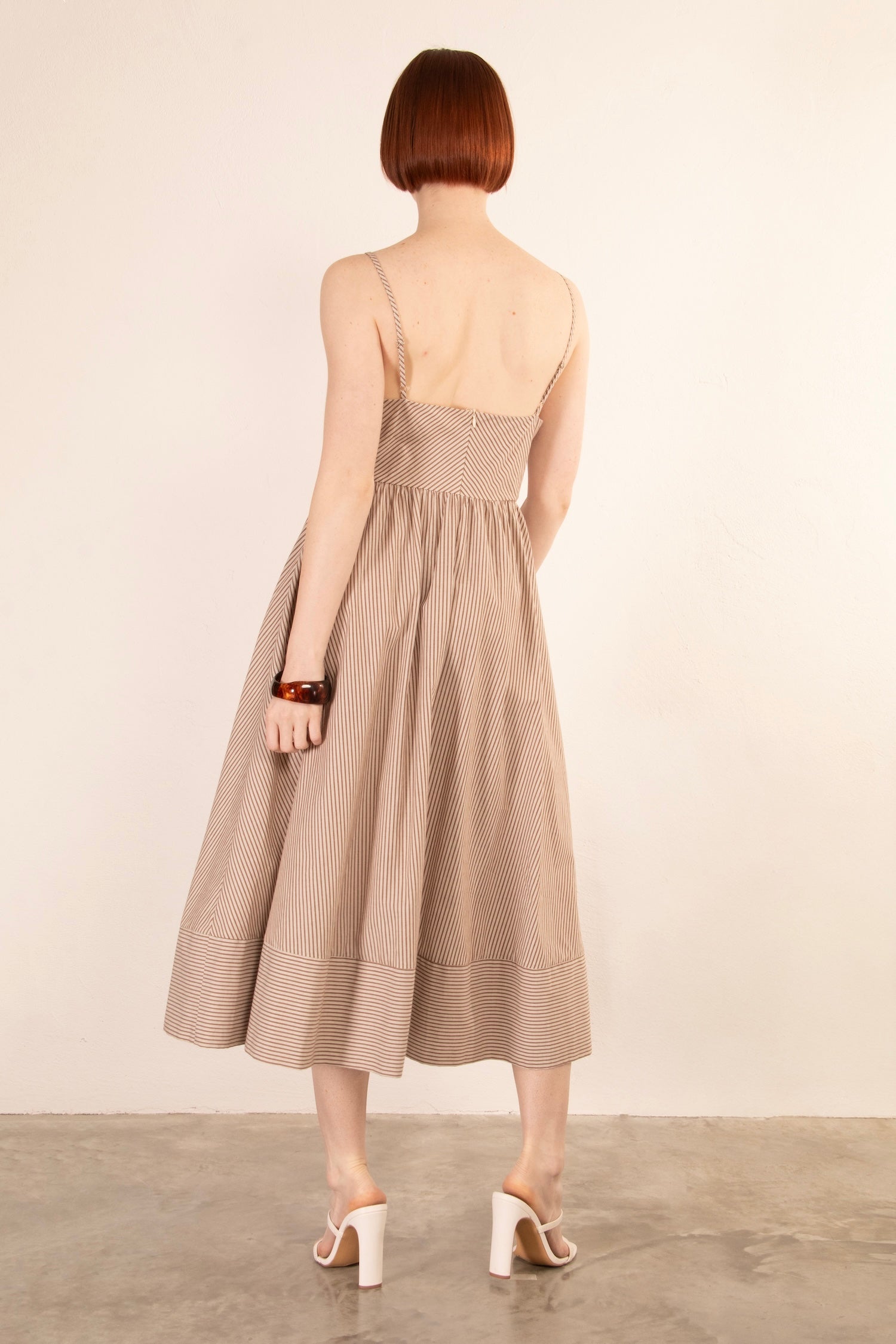Haisley Midi Dress - Brown