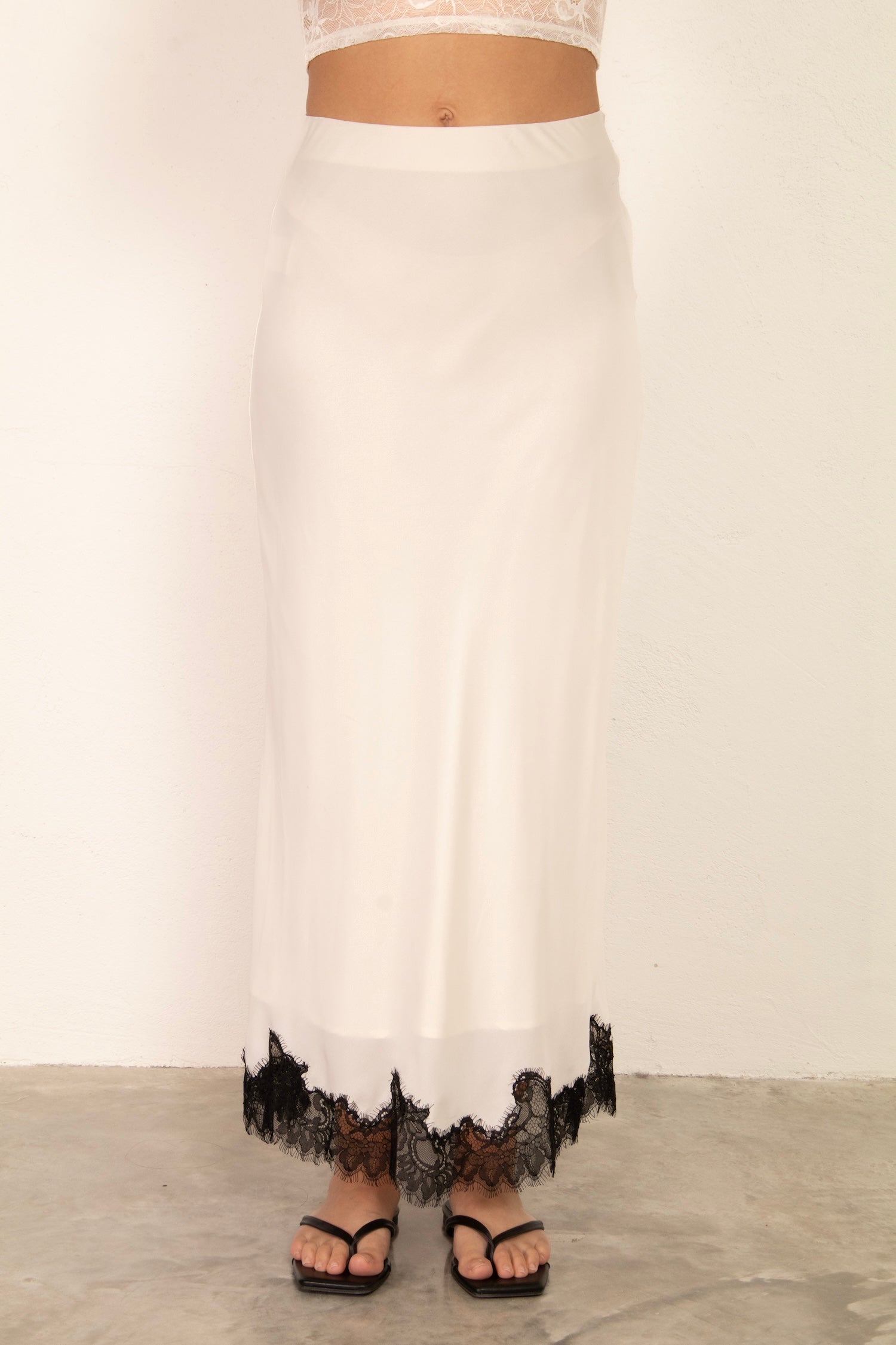 Auden Lace Skirt - White