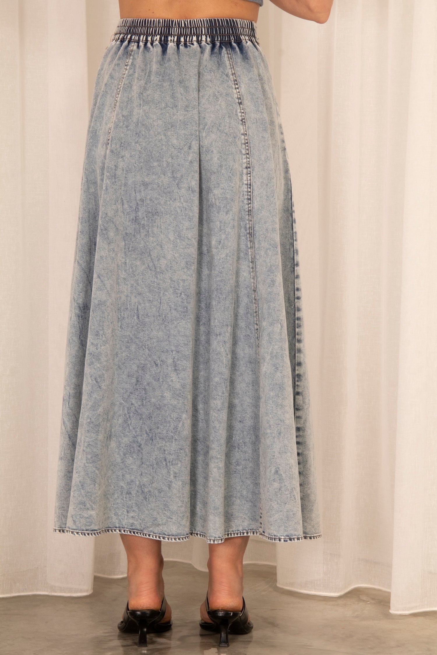 The Denim Midi - Mid Blue