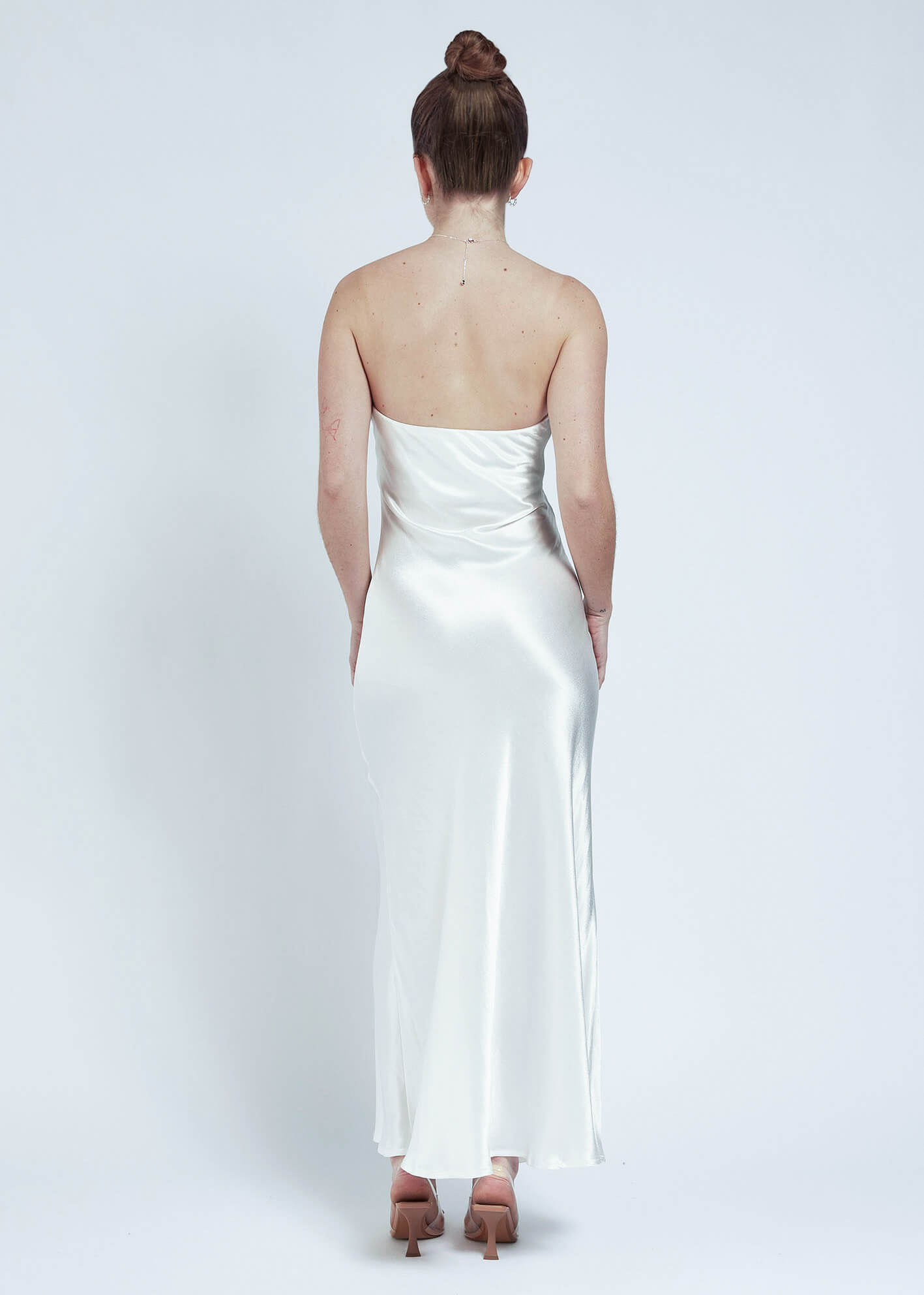 Austen Strapless Maxi Dress - White