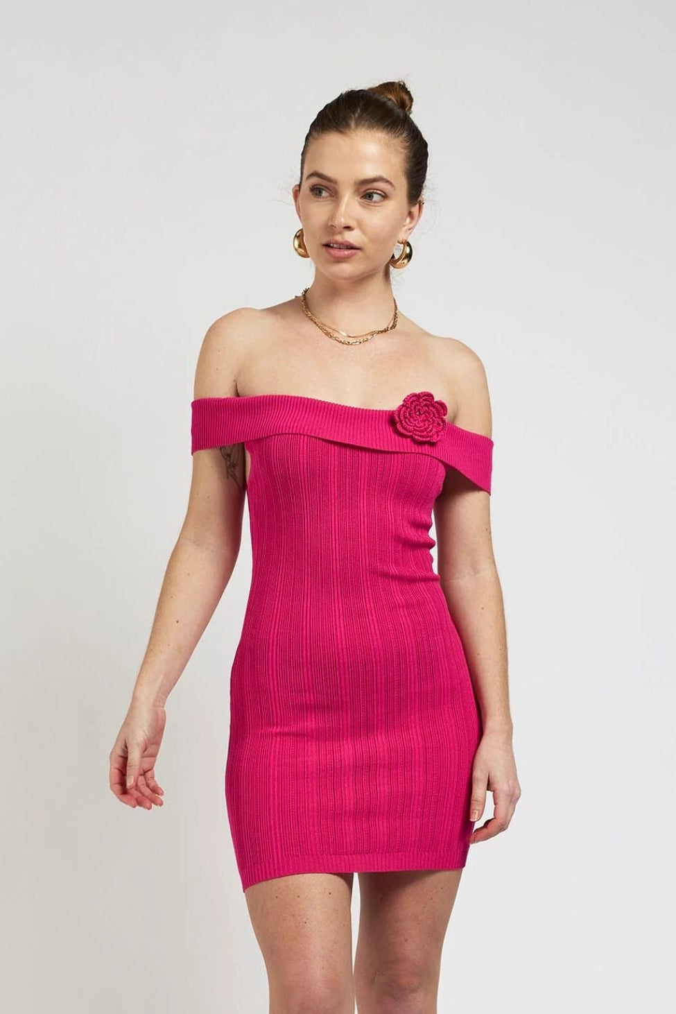 Oceania Mini Dress - magenta