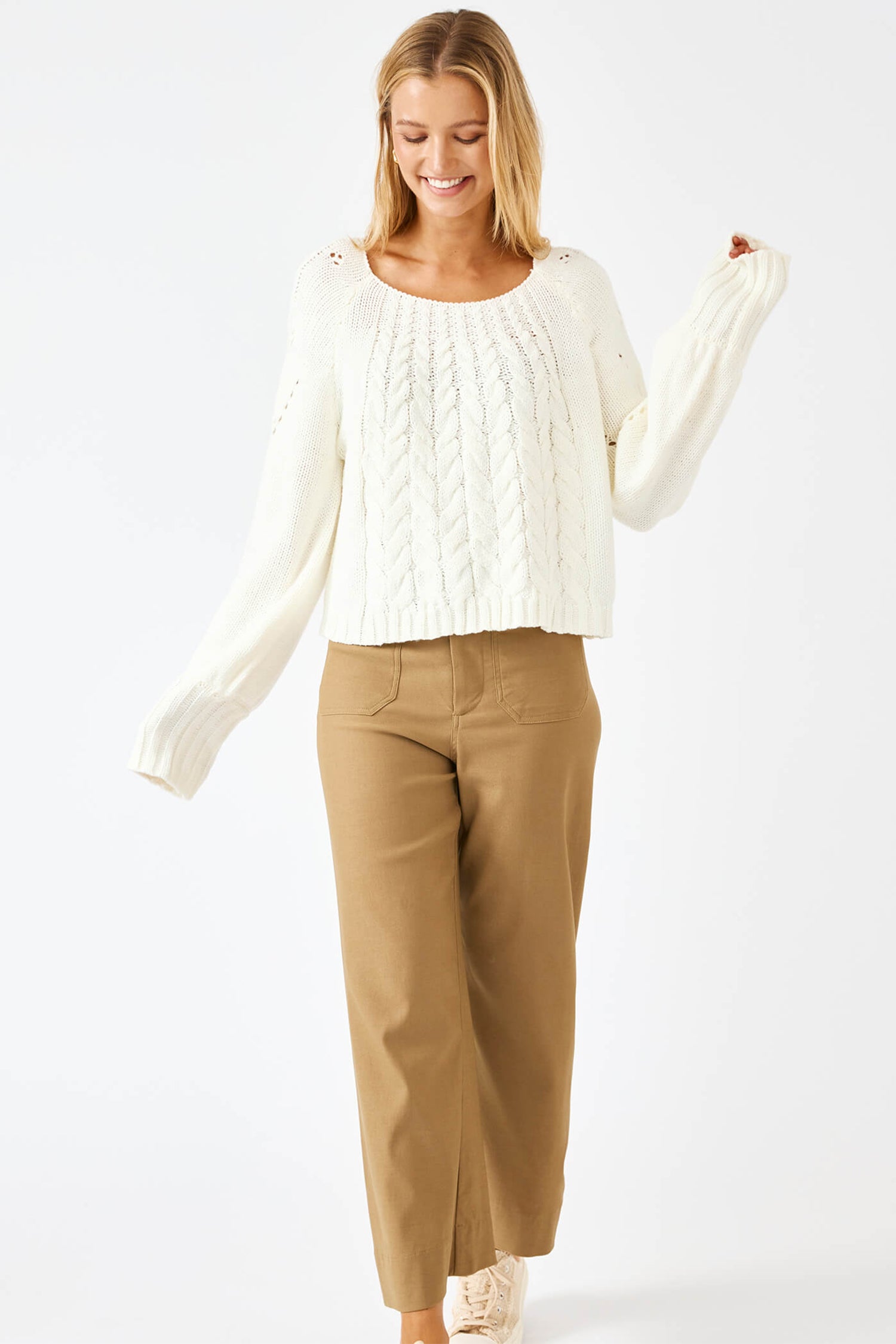 Apolline Knit Jumper - White