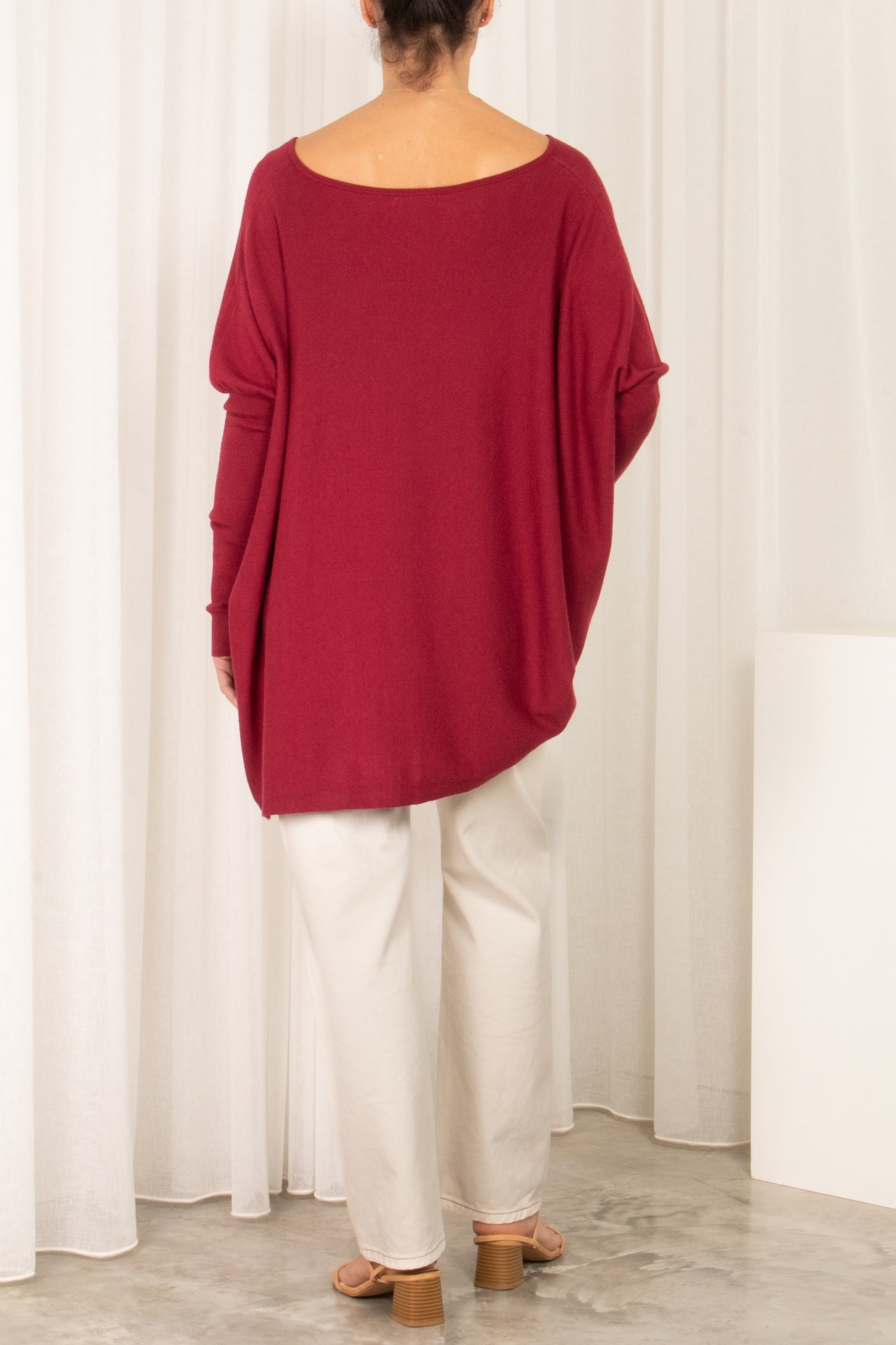V-neck Amazing Jumper -burgundy