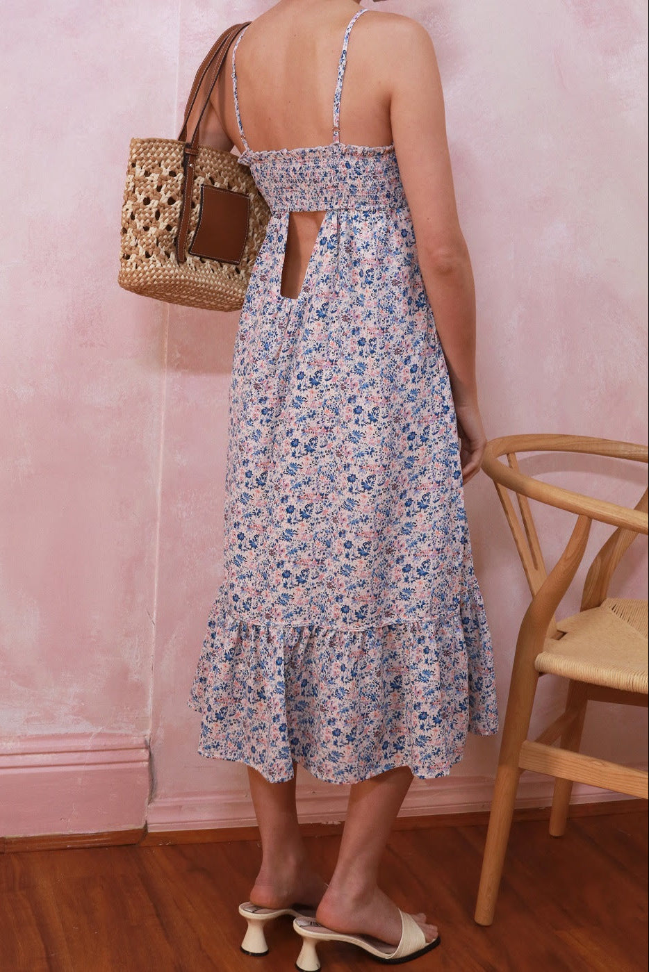 Mae Midi Dress - Pink