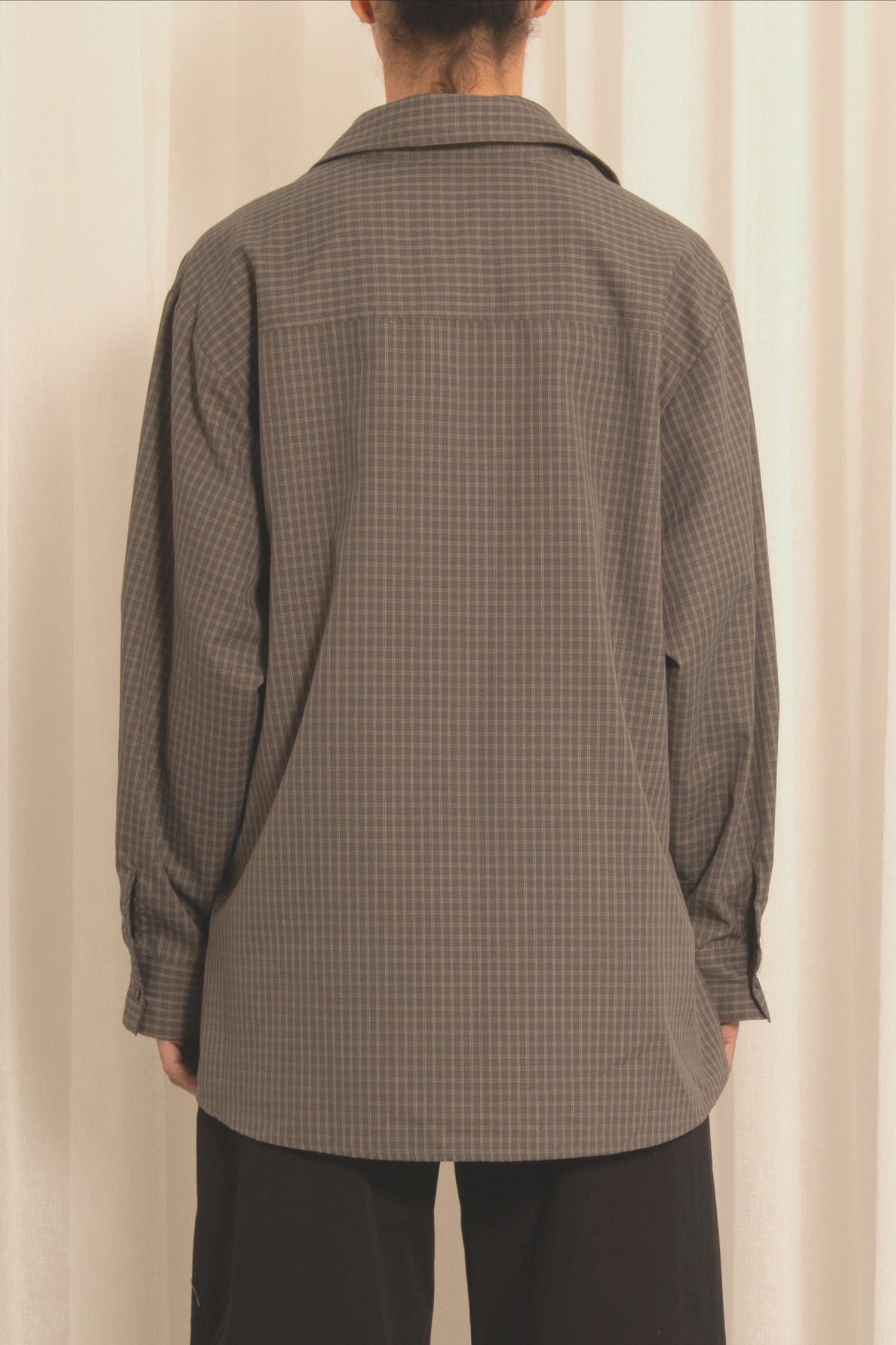 Mika Checked Shirt - Charcoal Checked