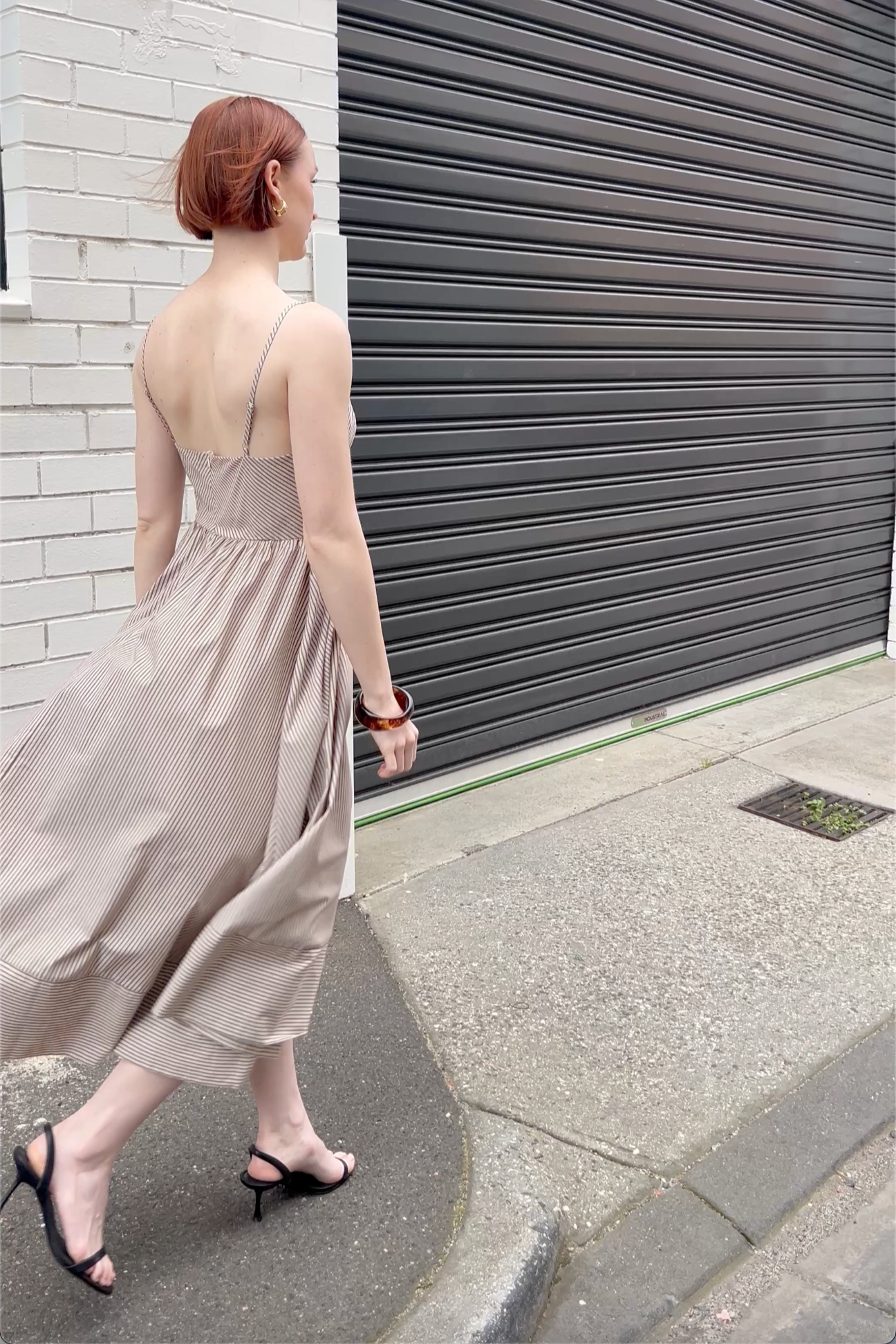 Haisley Midi Dress - Brown