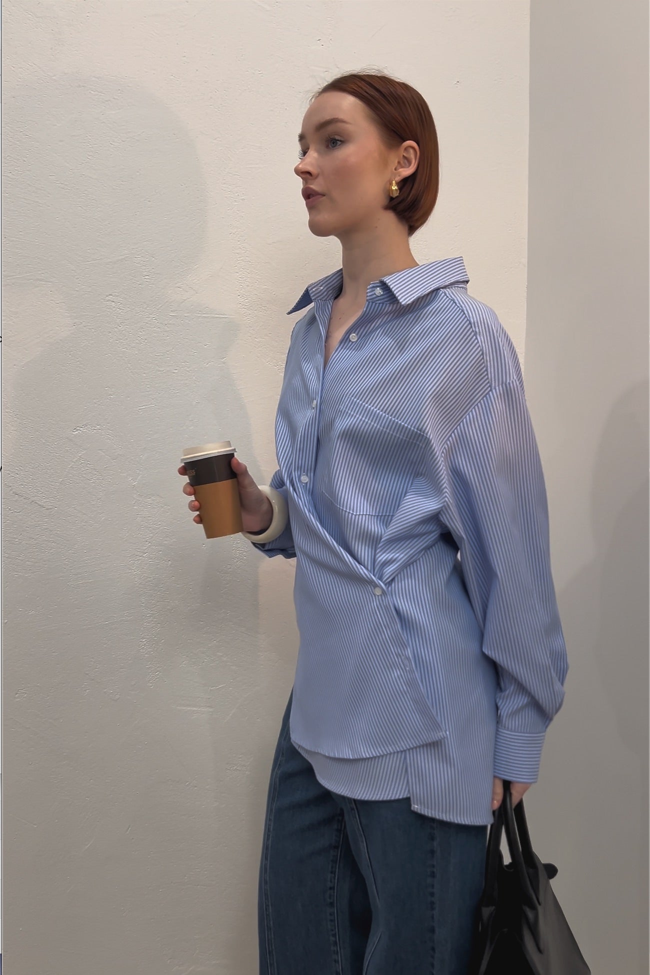 Mika Stripe Shirt - Blue stripe