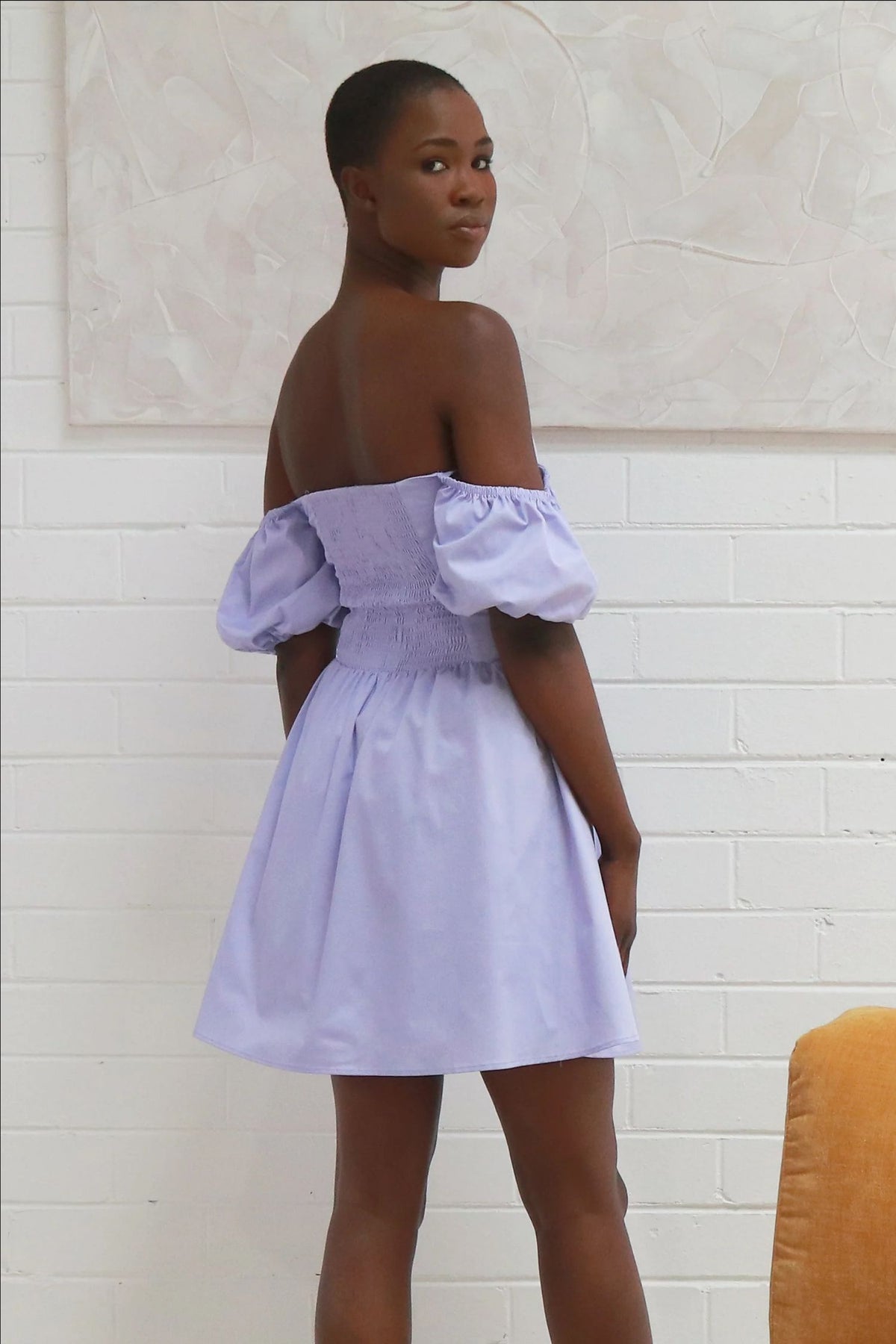 Limone Croset Mini Dress - lilac