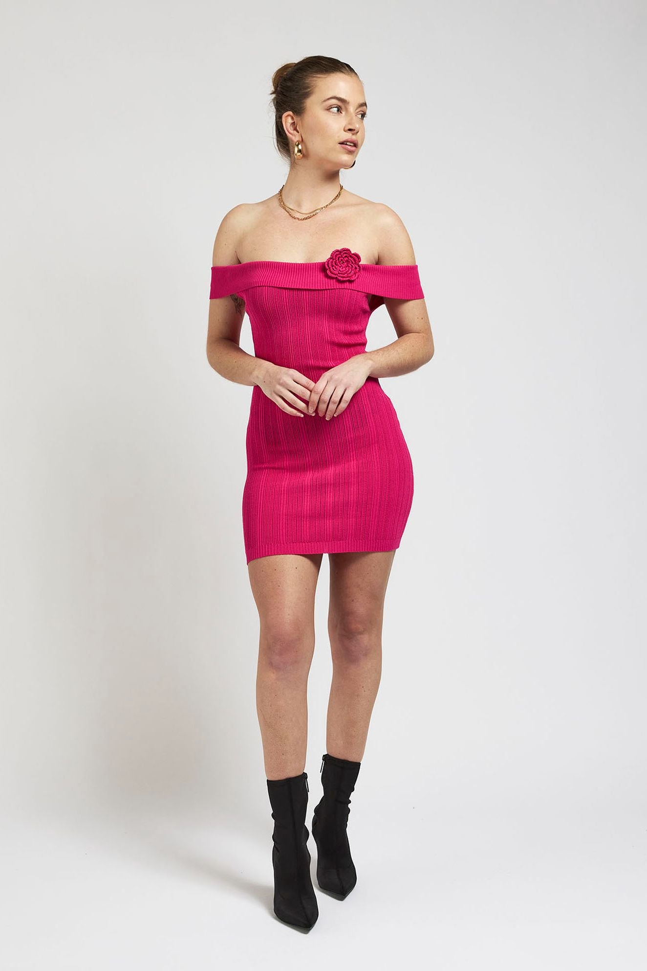 Oceania Mini Dress - magenta