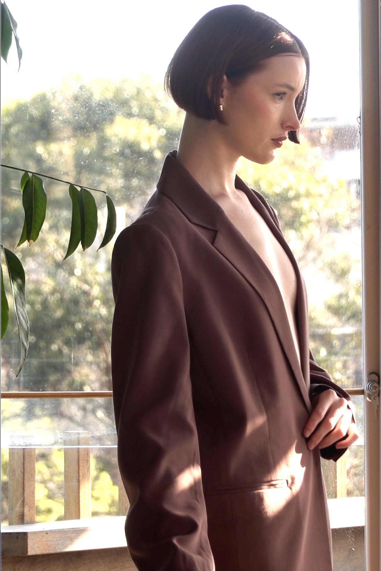 Harper Blazer - Brown