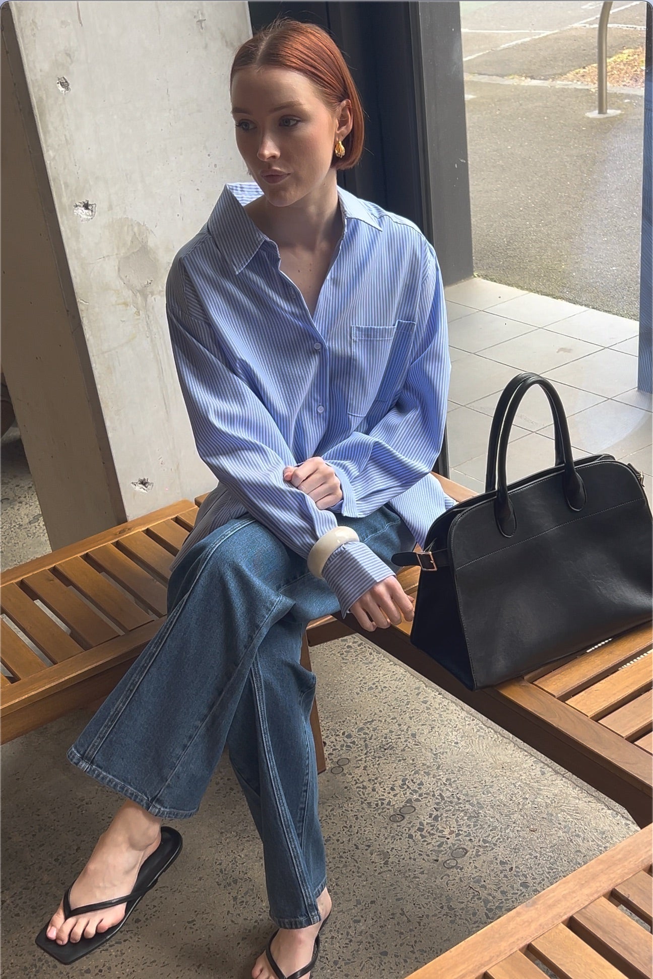 Mika Stripe Shirt - Blue stripe