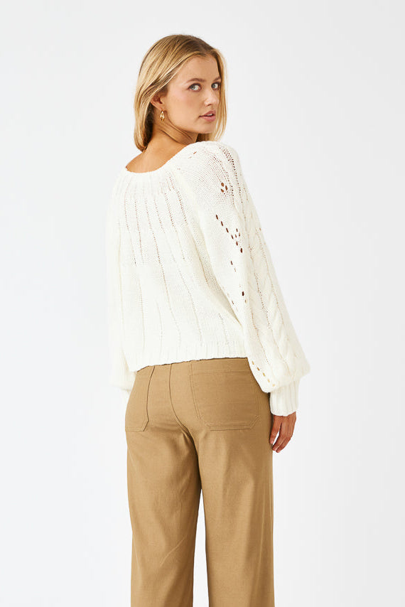 Apolline Knit Jumper - White