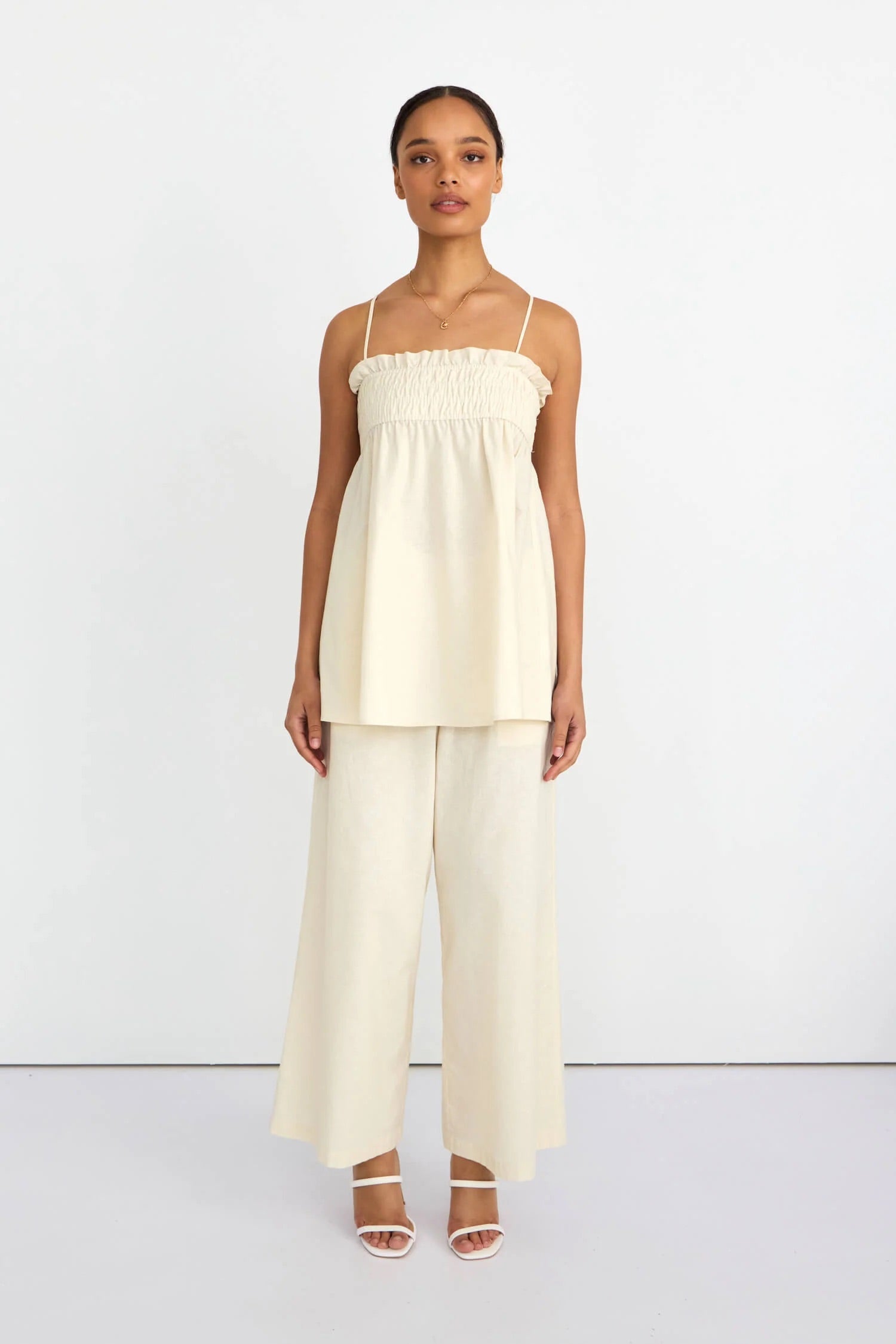 Ivory Cloud Camisole - beige