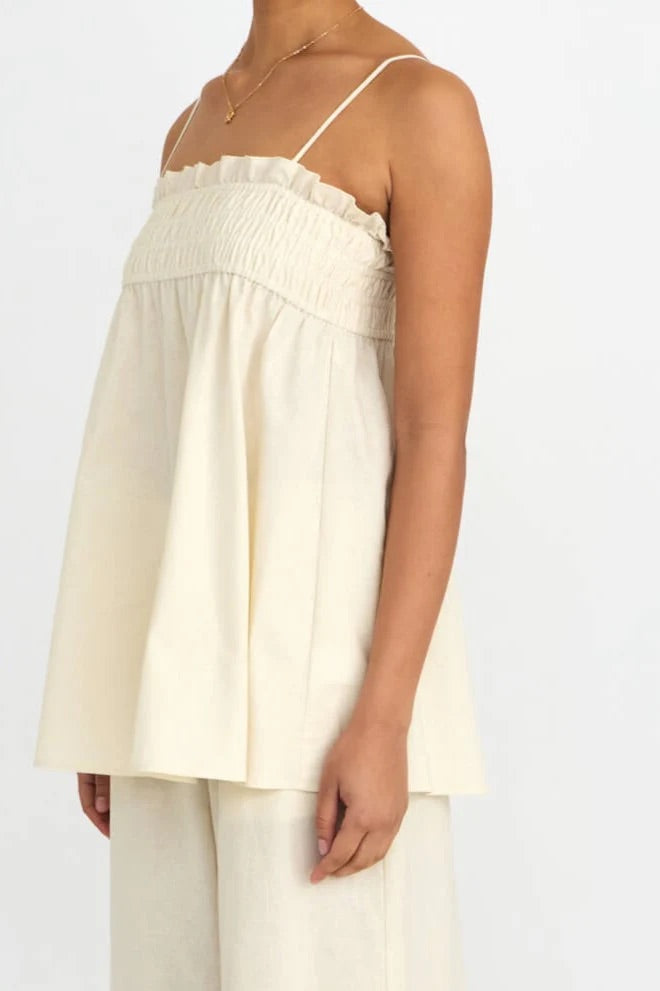 Ivory Cloud Camisole - beige
