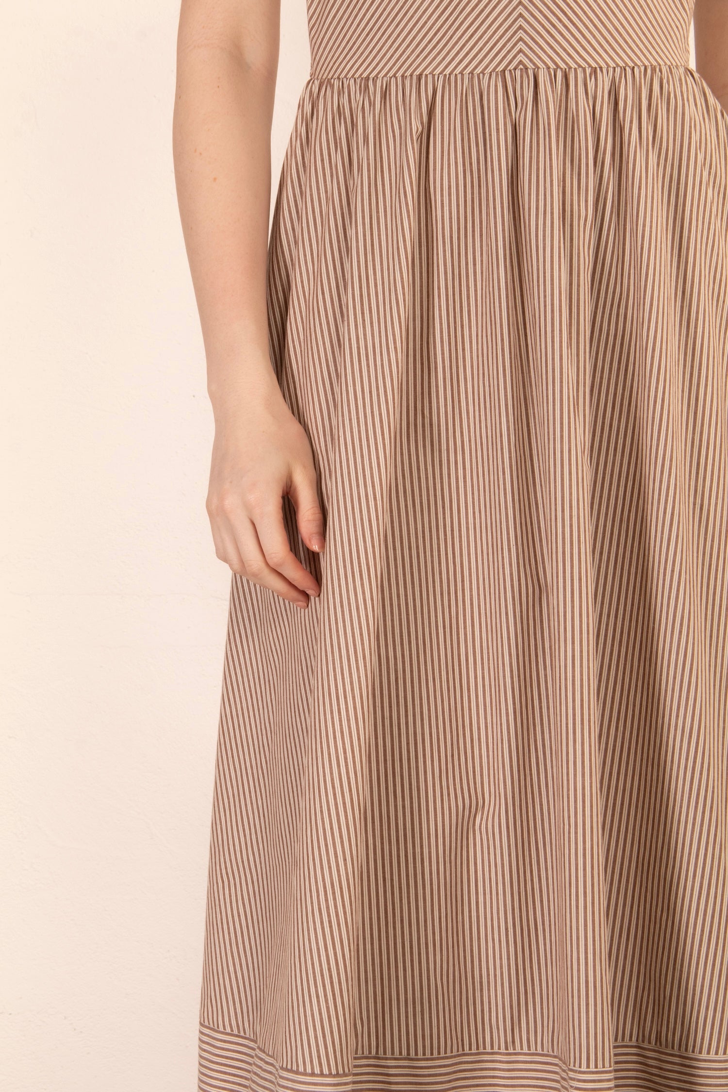 Haisley Midi Dress - Brown