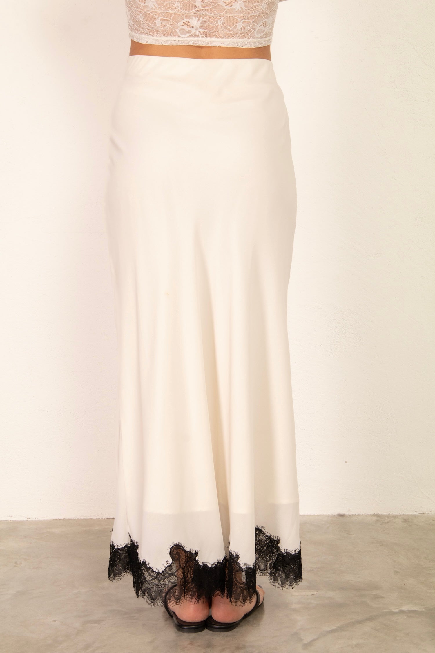 Auden Lace Skirt - White