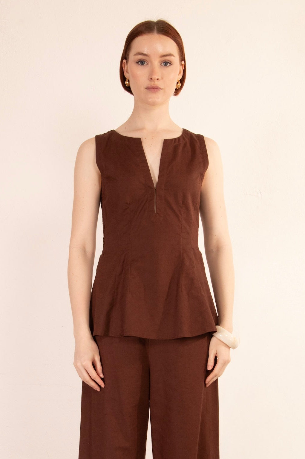 Mercer Top - Brown