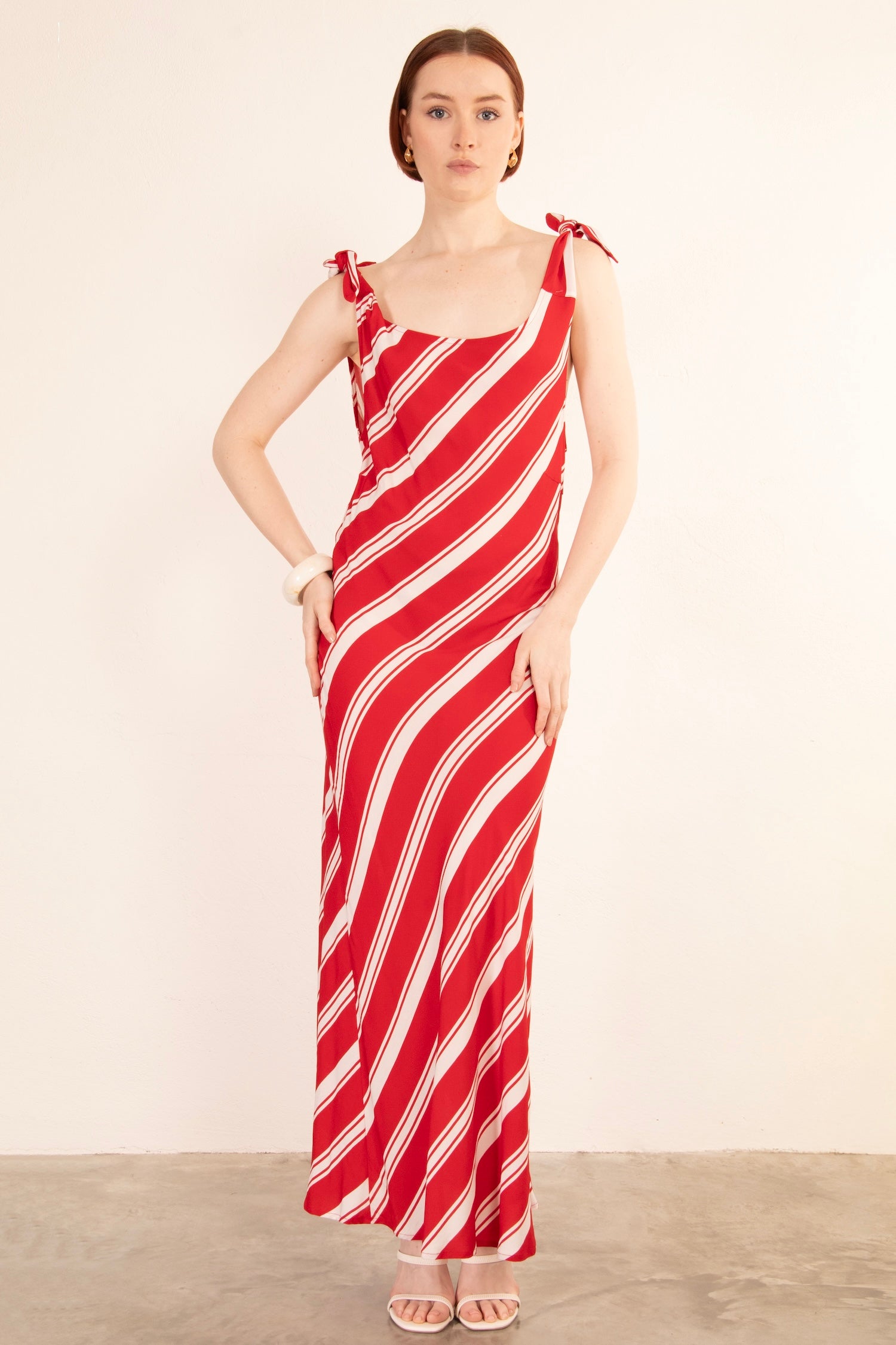 Riviera Dress - Red Stripe