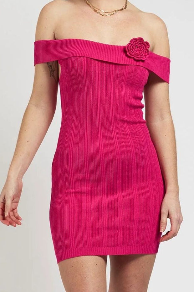 Oceania Mini Dress - magenta