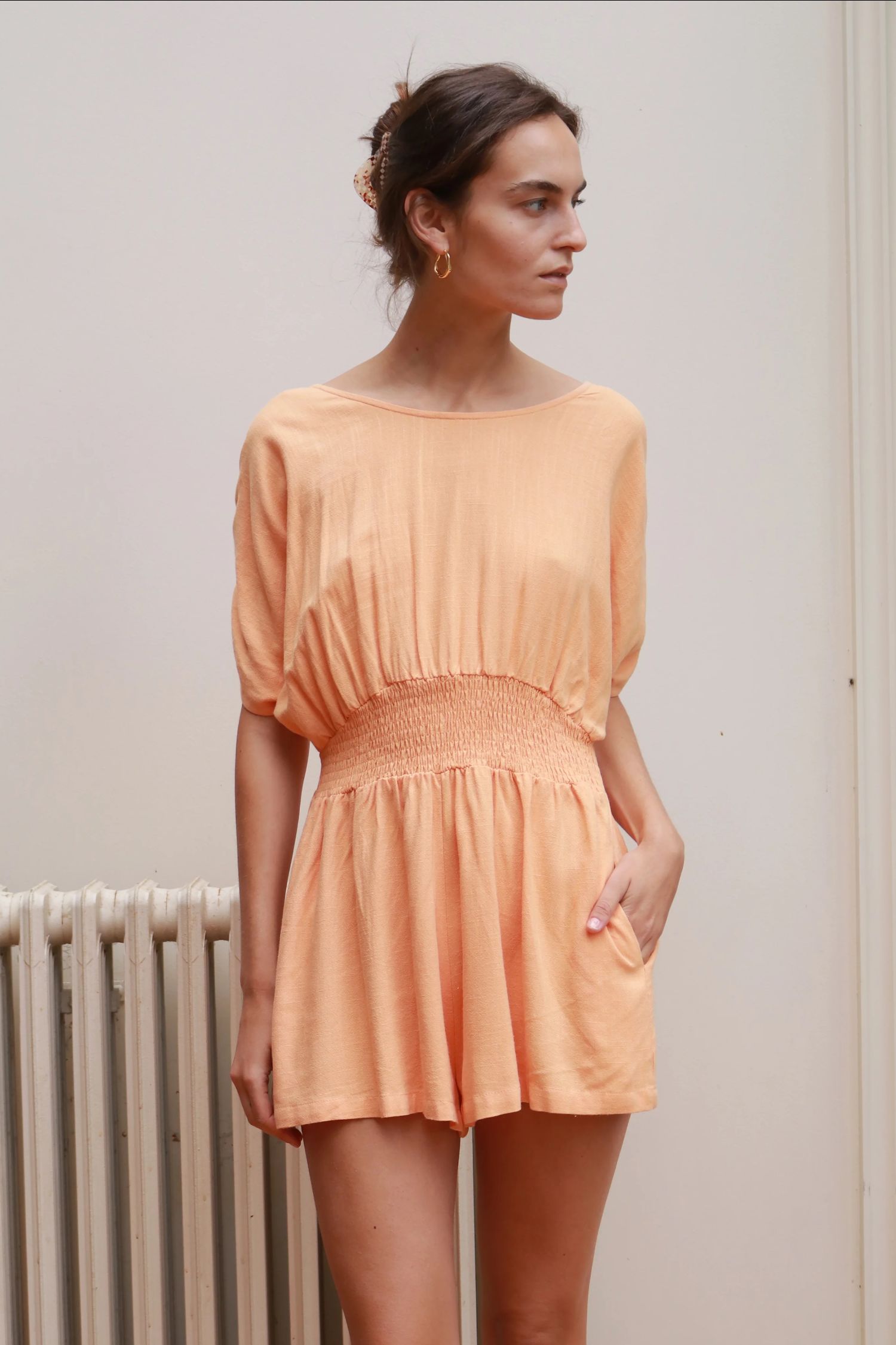 Pietro Romper - Peach